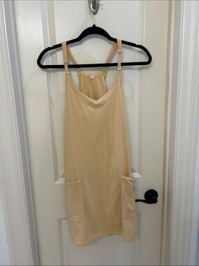 Yellow Sleeveless Pocket Slip Romper